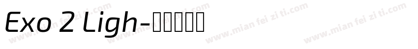 Exo 2 Ligh字体转换